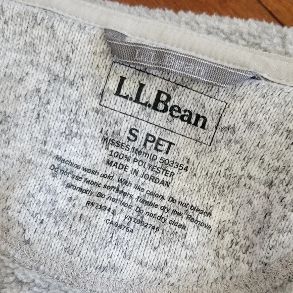 LL Bean Sweater Fleece Coat - Picture 3 of 4